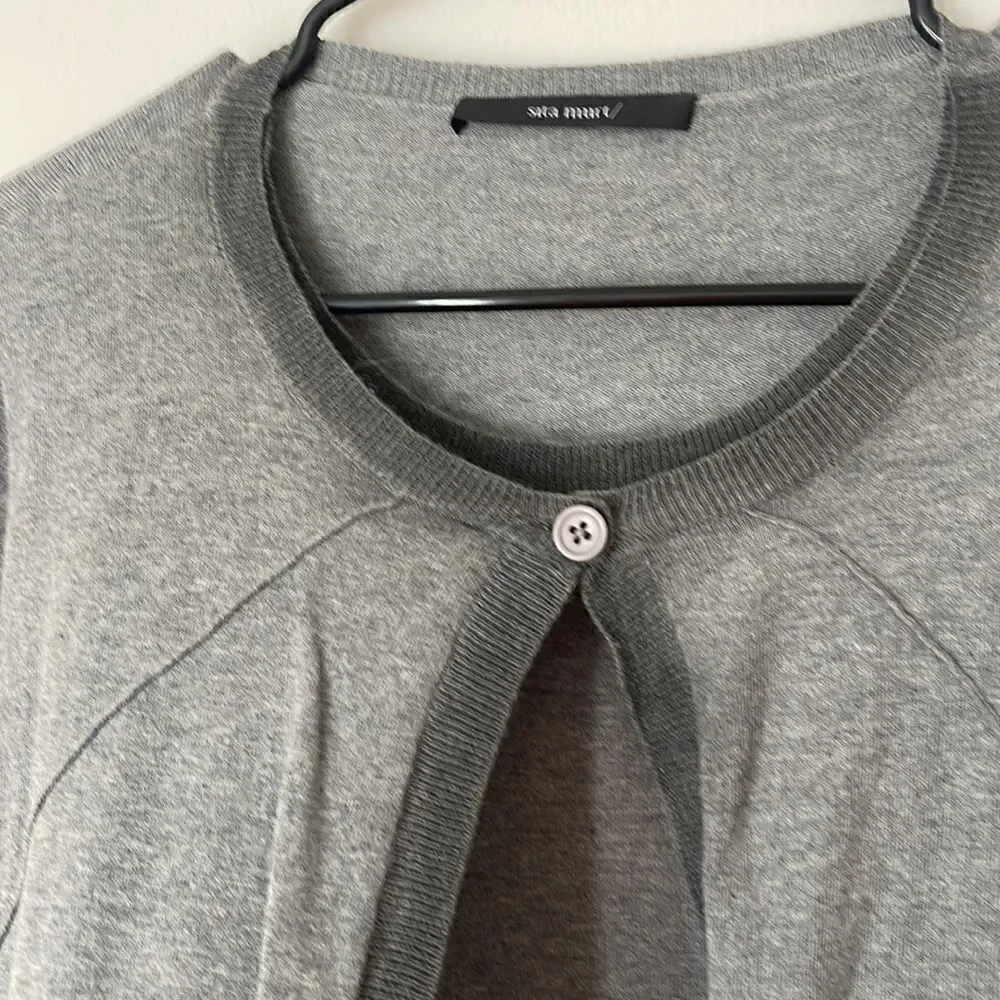 Sita Murt Wool Blend Cardigan 2 in 1 Gray 40